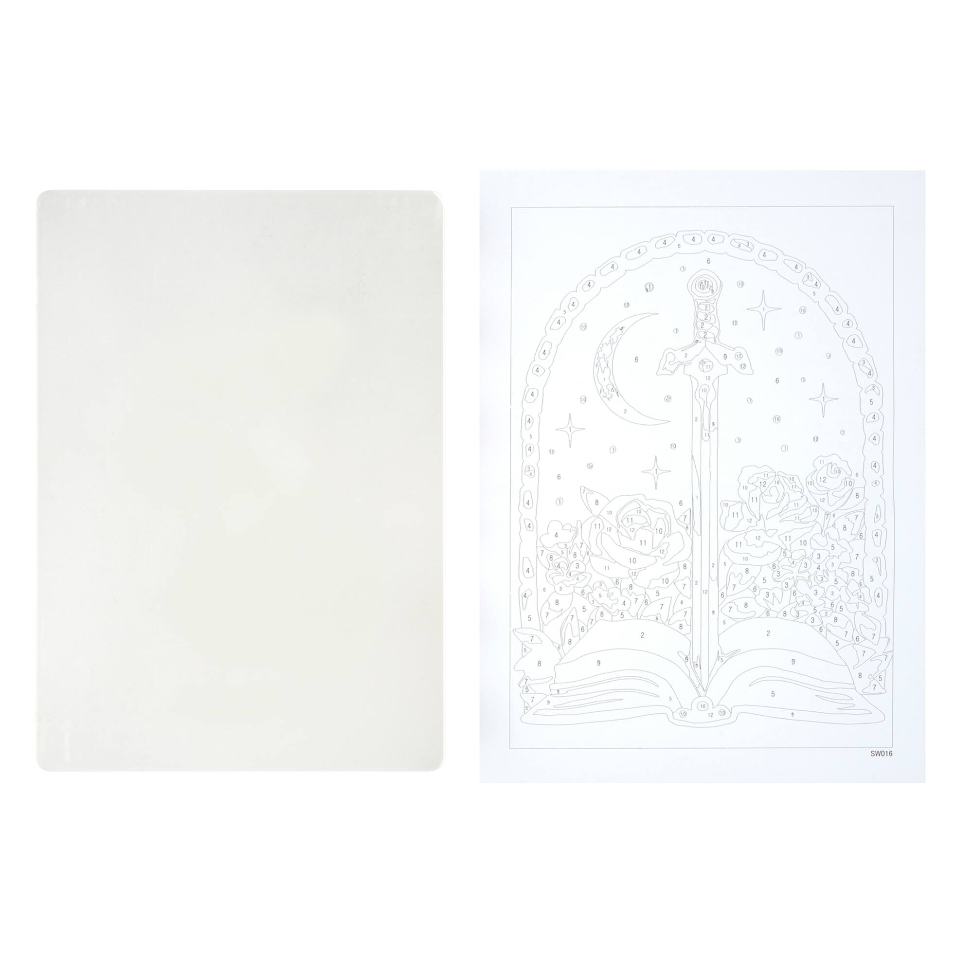 Sword & Book Paint-by-Number Acrylic Surface Kit by Artist's Loft®